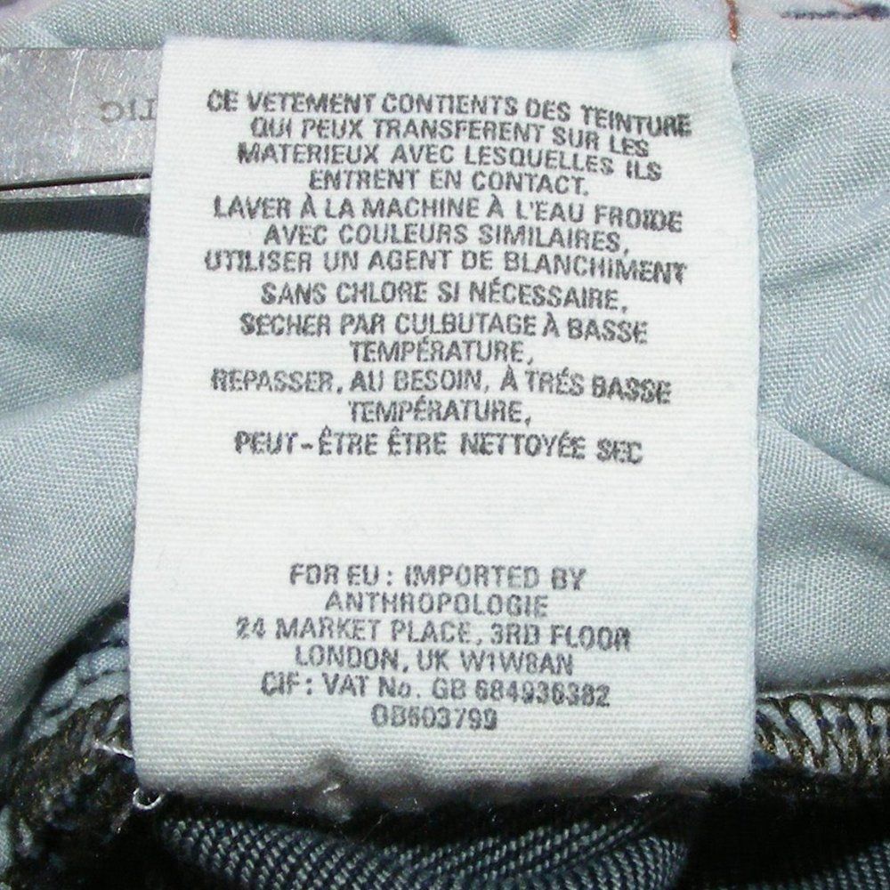 PILCRO/ANTHRO Jean Shorts, 27, Stet, Rolled Cuffs, Zipper fly, Pockets, Blue - Picture 11 of 11